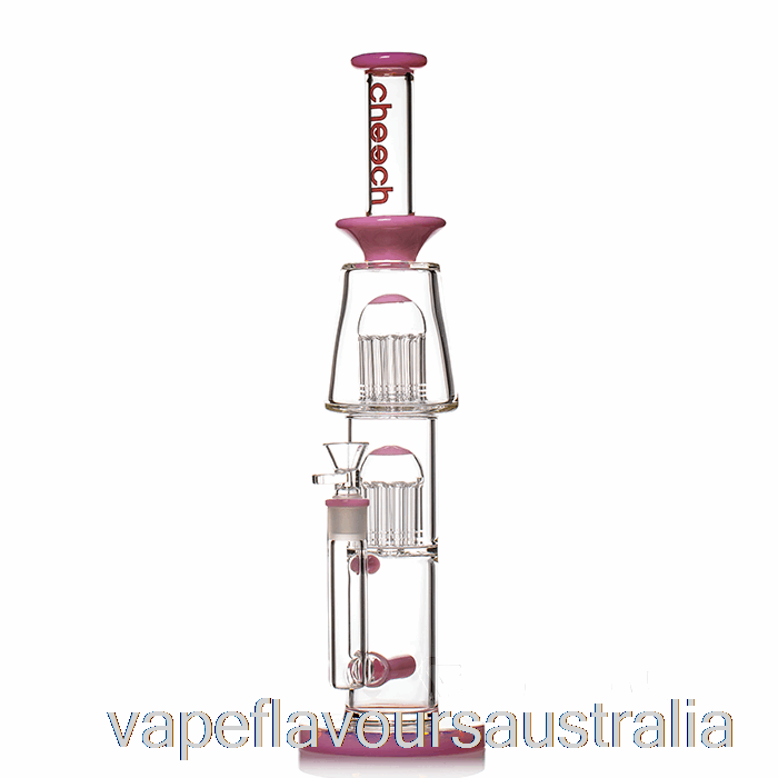 Vape Nicotine Australia Cheech Glass Dual Tree Inline Bong Pink